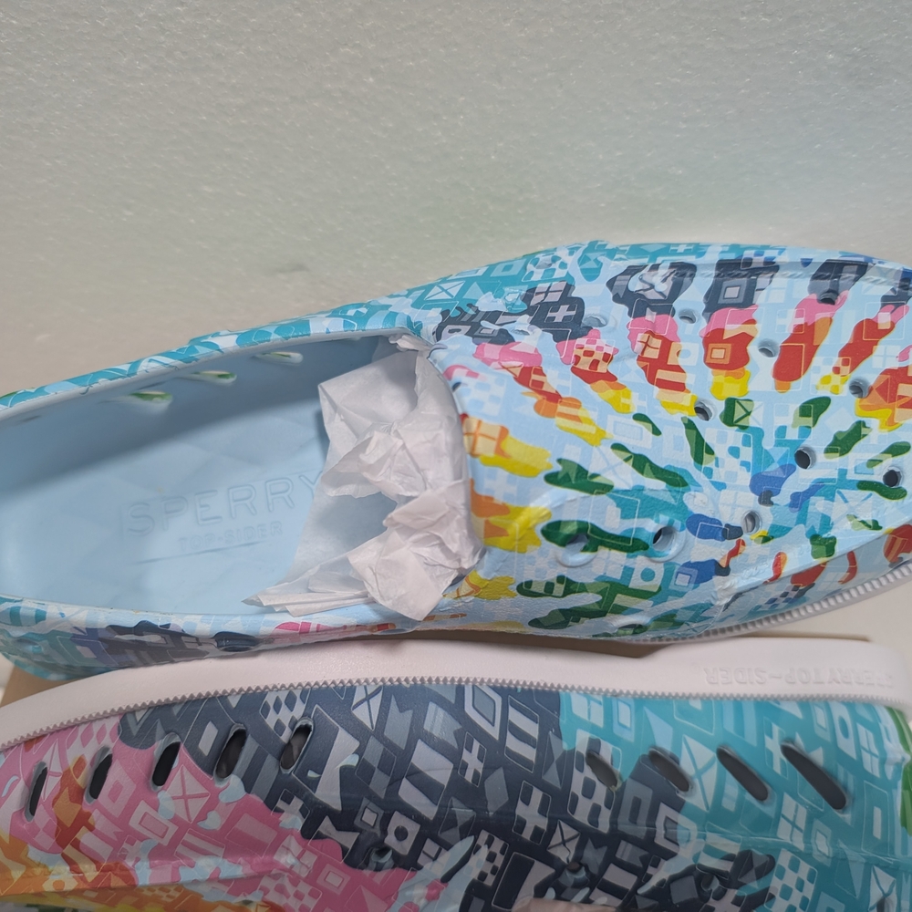 Sperry Blue Multi Slip-On Clog - Picture 2 of 7